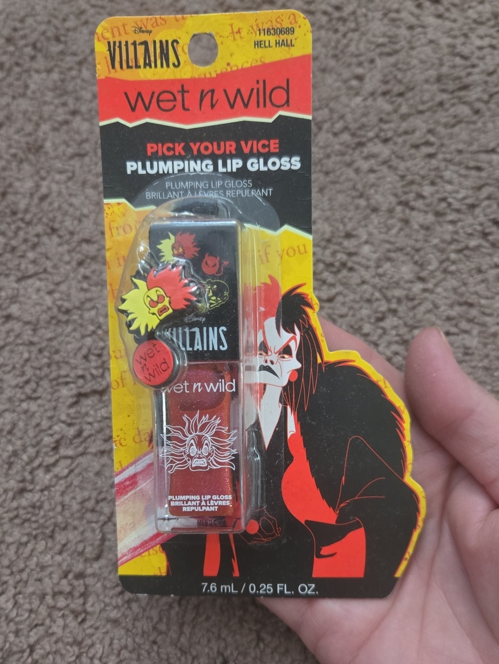 Wet N Wild Villains Lip Gloss Cruella